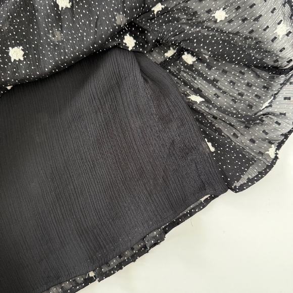 Zara Girl's Swiss Dot Embroidered Flowers Dress size 10 - Picture 9 of 11